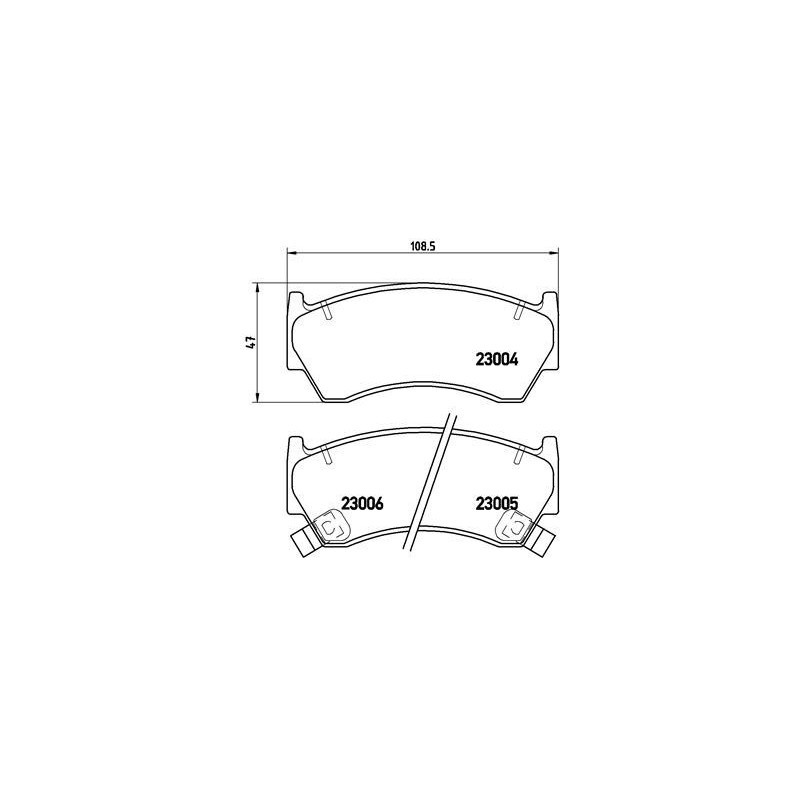 BREMBO P 56 033 Brake Pads Set Front for Nissan Almera Presea