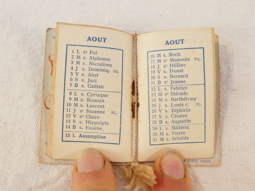 Lot de 6 petits Calendriers publicitaires des annees 1900 et un postes 1898 - Picture 15 of 21