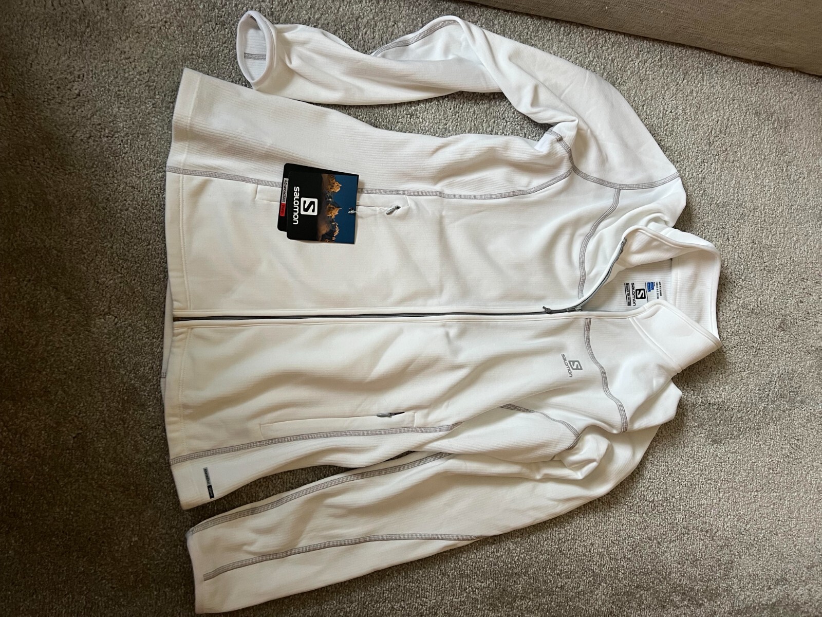 Salomon Donna Strato Medio Bianco Nuovo con etichette Taglia L