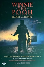 Craig David Dowsett Signed 12x18 Winnie the Pooh Blood & Honey Photo PSA AM33624