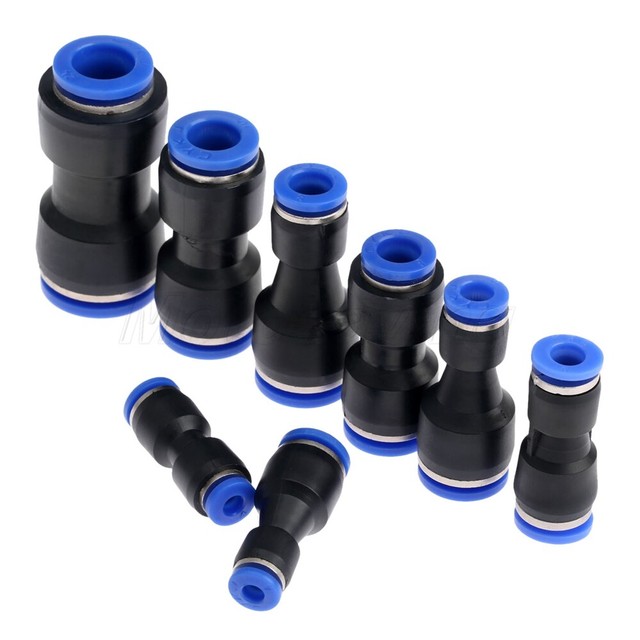10x Pneumatisches Reduzierstück Verbinder Kunststoff gerade Union Rohr Fittings 10x Pneumatisches Reduzierstück Verbinder Kunststoff gerade Union Rohr Fittings