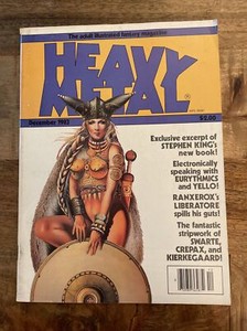 Heavy Metal Magazine December 1983 Chris Achilleos Cover Art   Good Condition