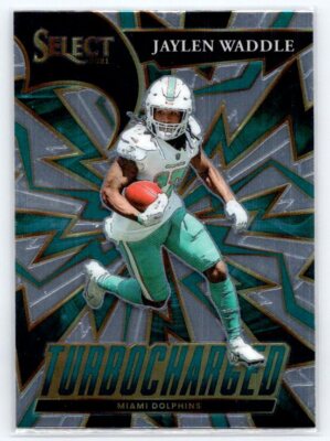 Jaylen Waddle 2021 Panini Select Rookie Turbocharged #TUR-9