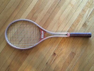 Jimmy Connors Metal Racket Vintage Wilson Jimmy Connors Aluminum Tennis Racquet Racket - orange ...