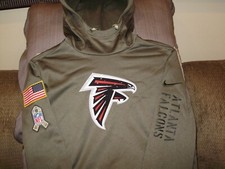 NFL Atlanta Falcons Nike Therma-Fit Camuflaje Saludo Sudadera con Capucha Chaqueta Para Hombre Mediana