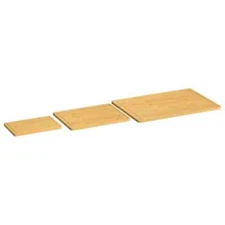 3 Piece Chopping Board Set Bamboo vidaXL