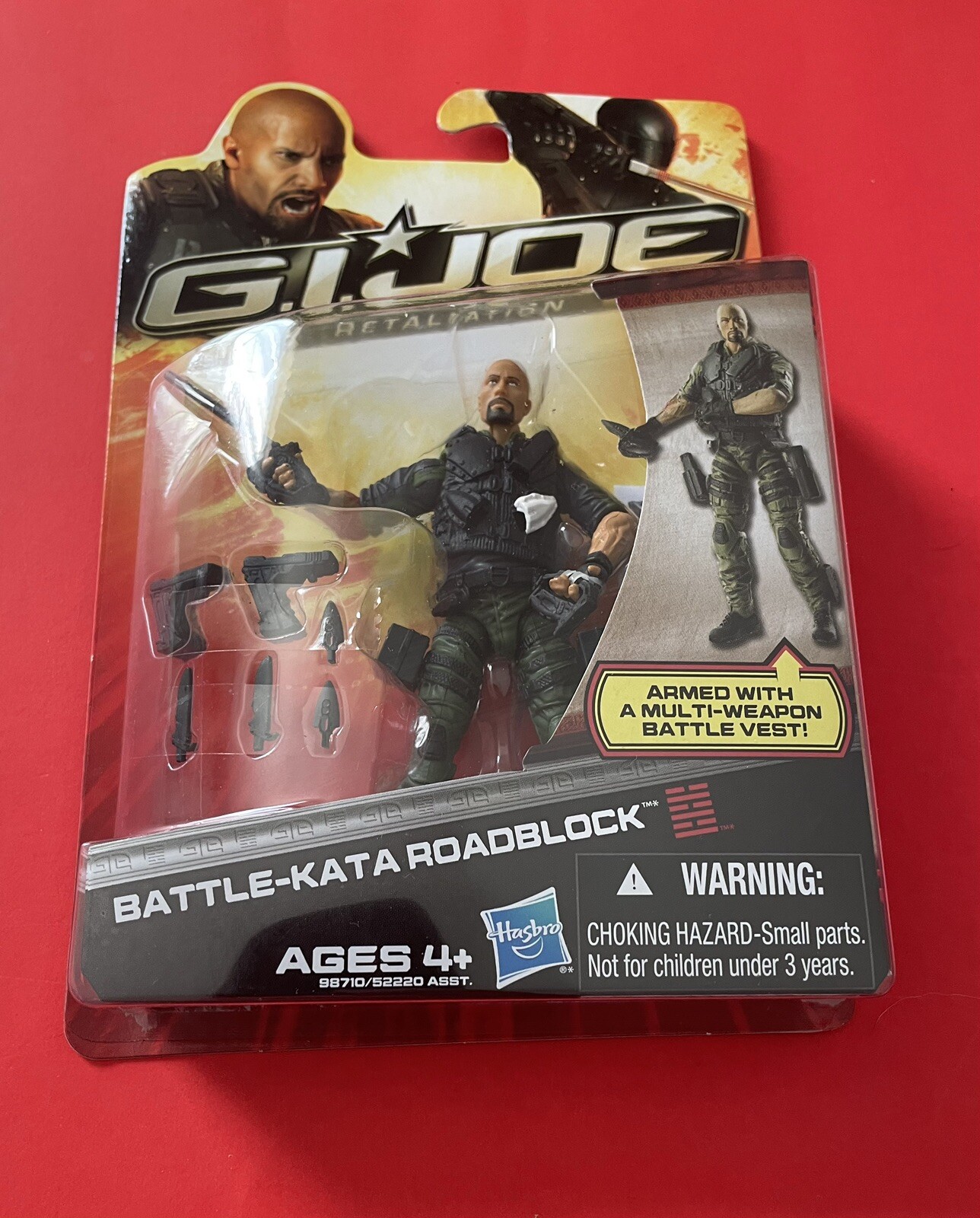 BattleKata Roadblock 3.75" GI JOE COBRA Retaliation Hasbro MOC NEW