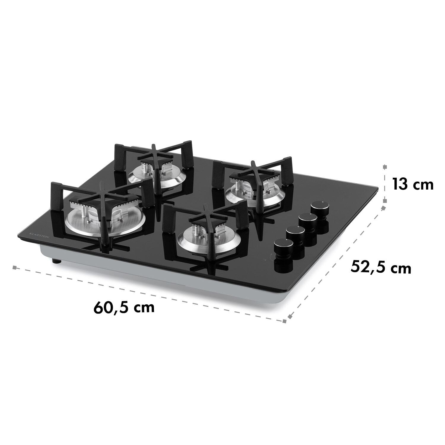 Gas Hob 60 cm 4 Burner Glass Ceramic Double Gas Cooker Hob Gas Burner Hob Black eBay