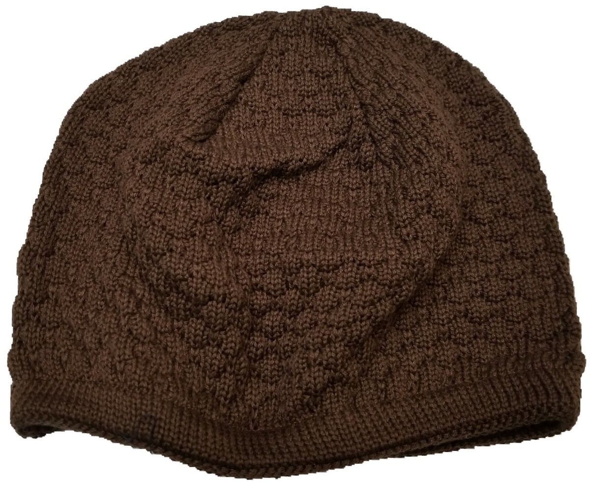 Brown Rasta Skully Beanies Hat Winter Warm Soft Skull Knitting Cap