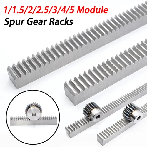 1/1.5/2/2.5/3/4/5 Module Spur Gear Racks For CNC Linear Motion Long 500mm 1000mm