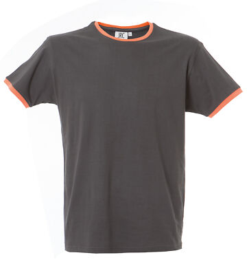 T-shirt Lipsia JRC Uomo, Girocollo Fluo, Mezza Manica, 100% Cotone, Regolare