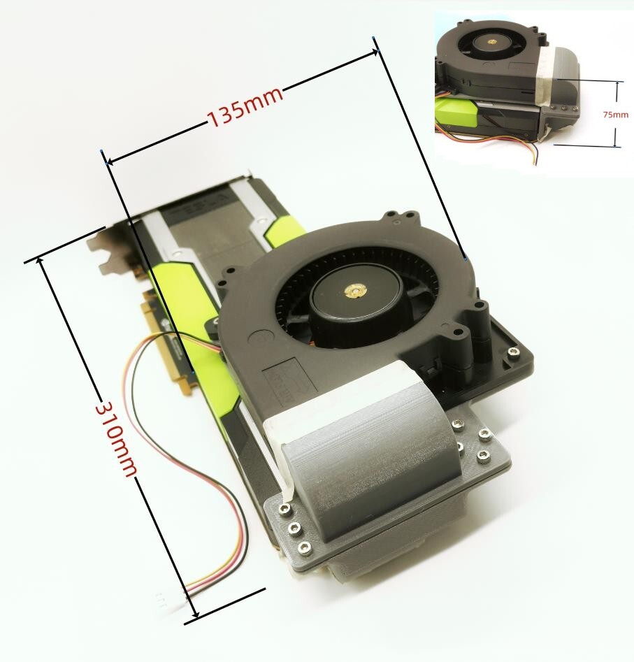 NVIDIA Tesla P40 P100 M40 graphics card Cooling fan | eBay