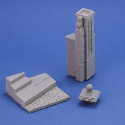 MW22 ROYAL MODEL 957 BASE WITH COLUMN (75 MM) 1/24 BODEN / TOR PFOSTEN 