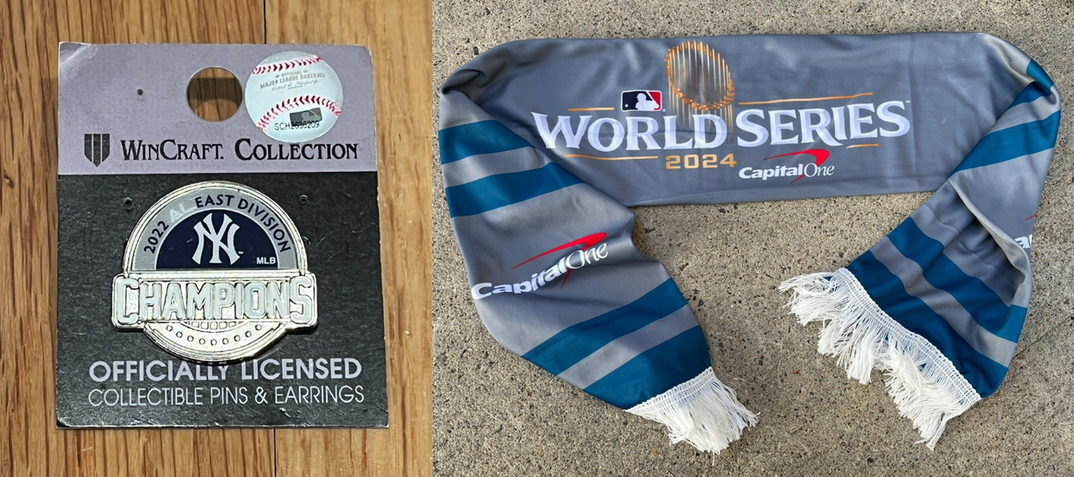 2024 World Series MLB Baseball Scarf + 2022 New York Yankees