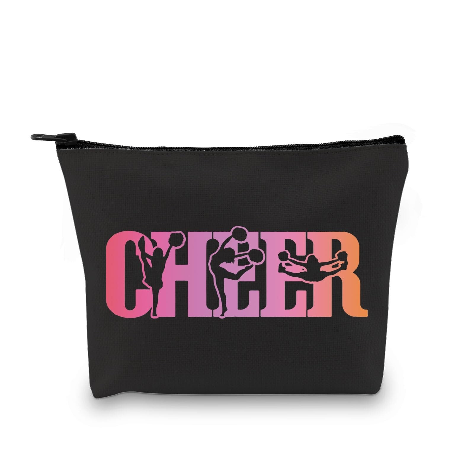 VAMSI Cheerleader Makeup Bag - Stylish Travel Cosmetic Organizer for Cheer Gifts