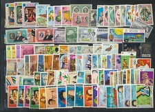 100 Different Mint Never Hinged Large Topical Stamps Mostly British Colonials