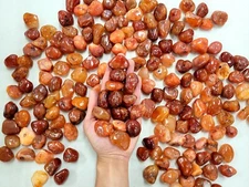 Carnelian Tumbled Stones Size Medium Bulk Crystal Tumbles Natural Chakra Gems