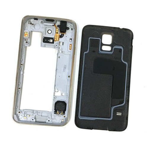 For Samsung Galaxy S5 G900 G901 Housing Middle Frame Bezel+Battery Back Cover - Picture 4 of 10