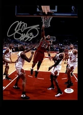 Alonzo Mourning Signed Miami Heat 8x10 Photograph Dunk Rodman & Jordan PSA COA
