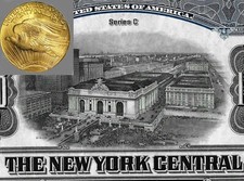 1921 * STAZIONE CENTRALE NEW YORK * LA PIU' GRANDE AL MONDO * BOND IN ORO 5% *