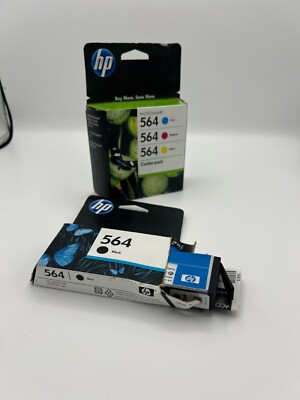HP 564Xl Black/Cyan/Magenta/Yellow Ink Cartridge - CZ078WA + Extra Black Cart