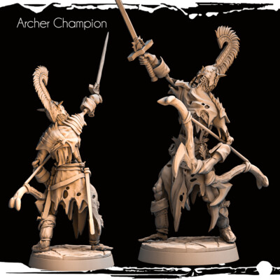 Skeleton Archer Champion by Monolith Arts | D&D | DnD | Print on Demand