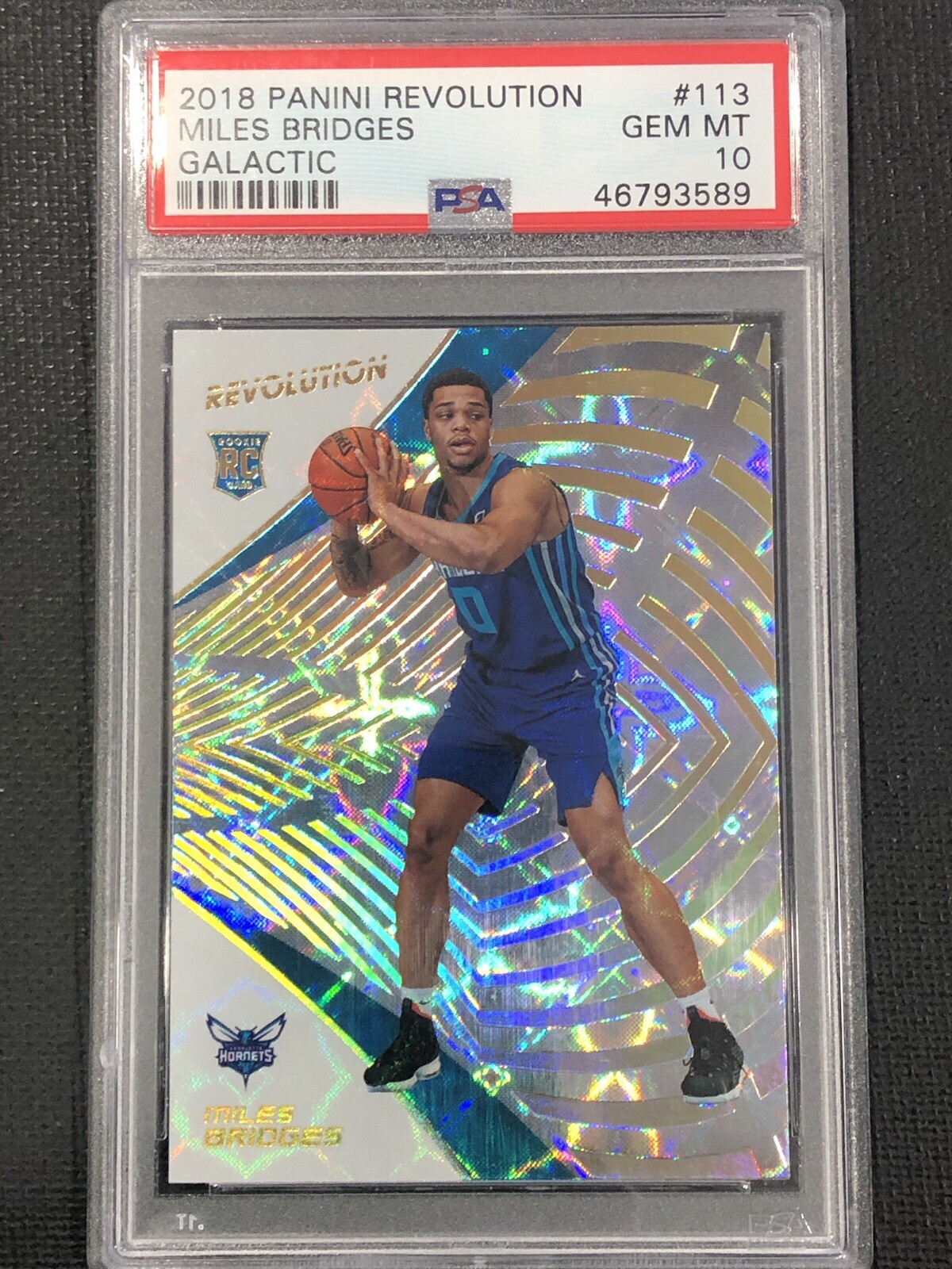 2018-19 Panini Revolution MILES BRIDGES Galactic Rookie PSA 10 Case Hit