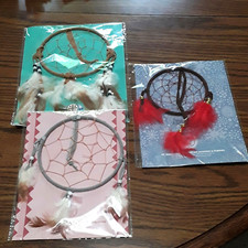 Dream Catchers Flat Gently Handmade Small Lot of 3 New