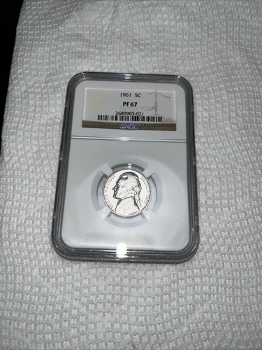 1961 Jefferson Nickel PF67 NGC Certified