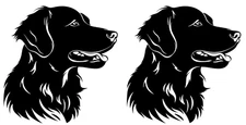 Retriever Graphic Rendering Vinyl Decal Car Truck Window Laptop Tablet Notebook