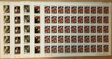 FULL SHEETS Maldives 622-6 American Rev. Bicentennial - Set of 5 Sheets - IMPERF