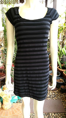 Elegantes Designer Fashion Mini Sommer-Kleid /Dress Wrap Schwarz Gr.M/38-40