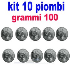 piombi a sfera piombo a palla passante forato pesca fondo mare lago fiume g. 100