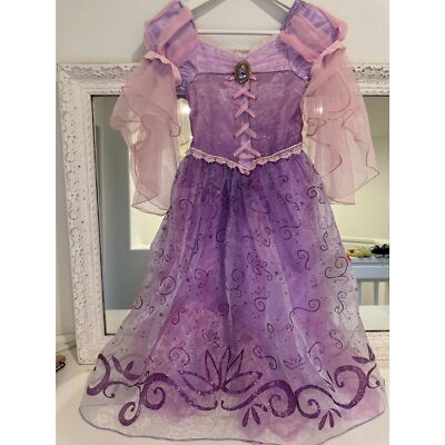 Disney Rapunzel Tangled Purple Princess Costume Play Dress Size 5/6