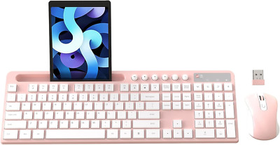 Wireless Keyboard and Mouse Combo,  2.4G Ergonomic Wireless Computer Keyboard wi