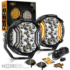 AUXBEAM 5inch Side Shooter LED Work Light Bar Pods Fog Lamp Offroad Driving DRL