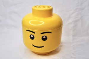 lego head storage with handle