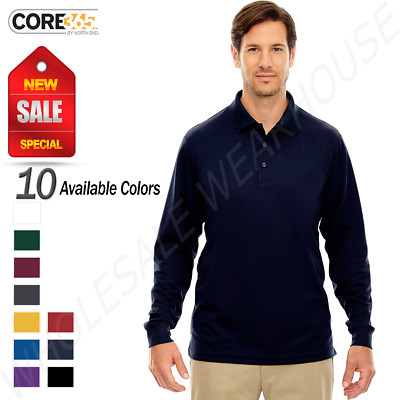 Ash City Core 365 Men's Pinnacle Performance Long Sleeve UV Protect ...