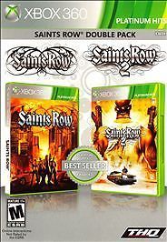Saints Row Double Pack - With Code (Microsoft Xbox 360, 2011)