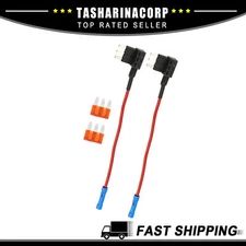 Universal Piece of 2 Car Fuse Tap Add a Circuit Adapter 12V with 7.5A Fuse