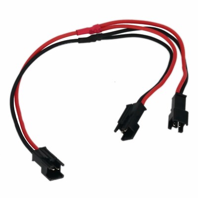 SM 2P 1x Male to Y type 2x SM Male Battery Harness Parallel wire 20awg 8''