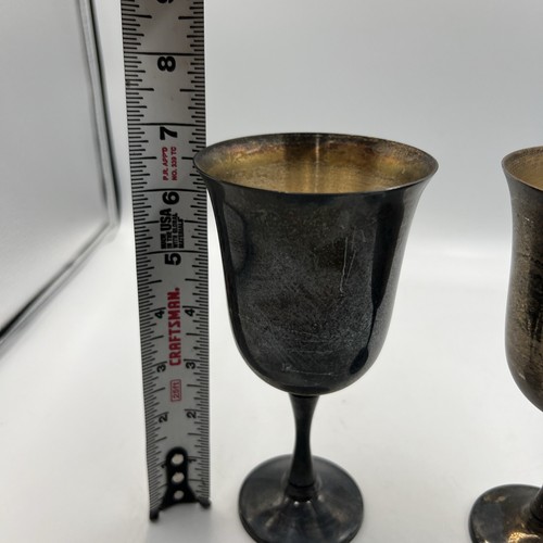 Vintage 2 Salem Silverplate Goblets - Picture 17 of 18