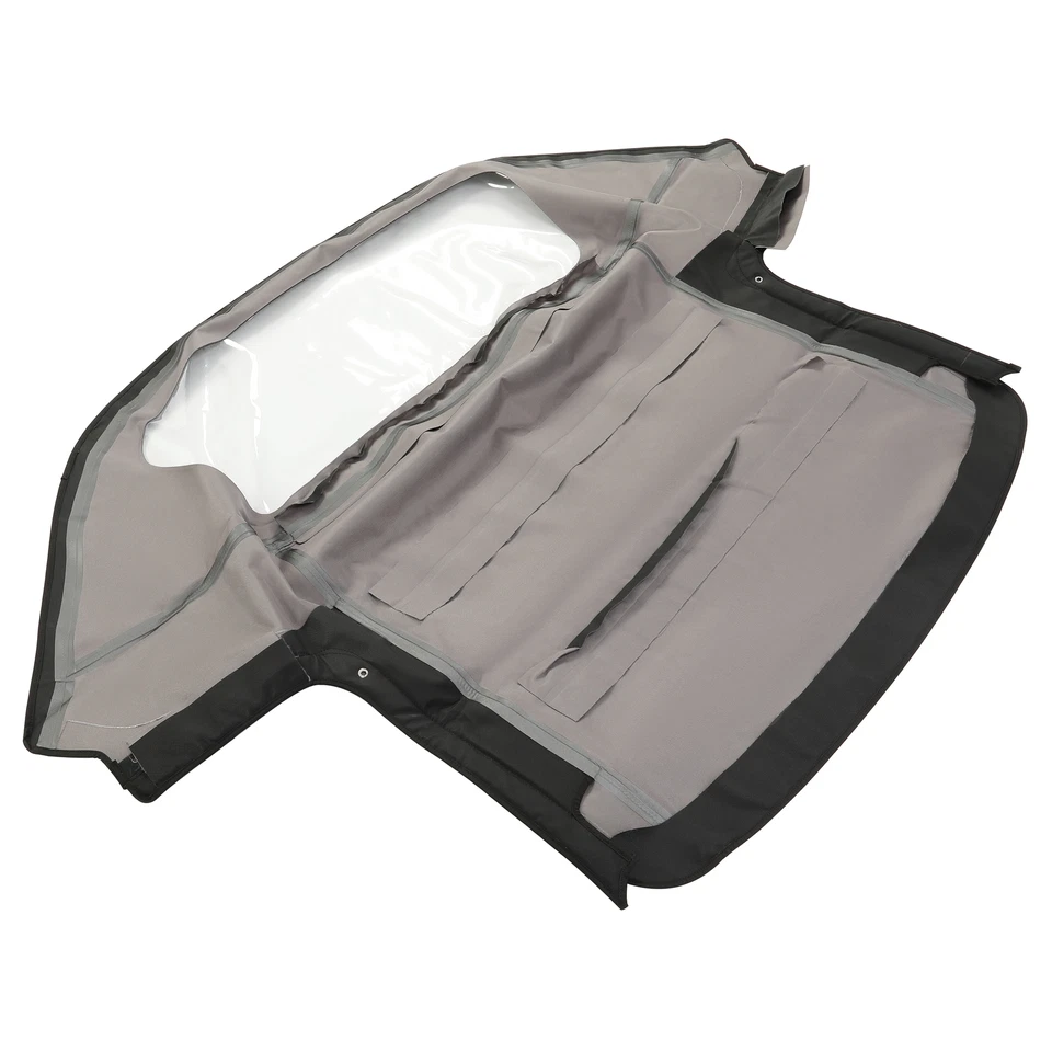 For Alfa Romeo Spider Graduate Veloce 1971-1994 Black Vinyl Convertible Soft Top - Image 3 of 4