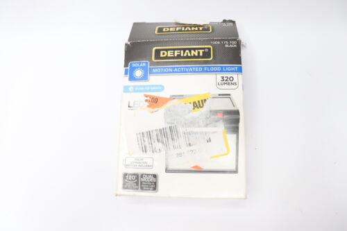 Defiant 120-Deg Motion Activated Solar Powered LED Security Flood Light Outdoor