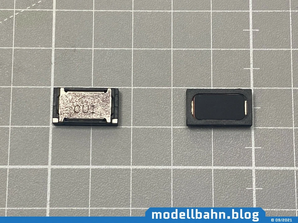 Lautsprecher 16x9x3mm 8 Ohm für Piko Loks H0&TT für ESU, Zimo, Tams & Co L