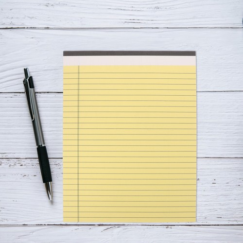 10 Pcs Student Colored Legal Pads Size Paper