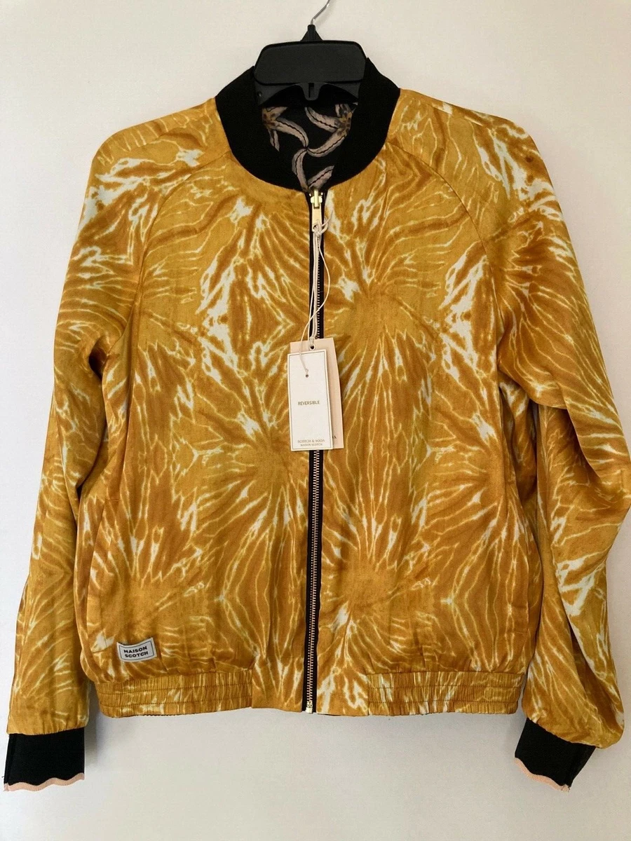 Scotch & Soda Men's Printed Reversible Bomber Jacket