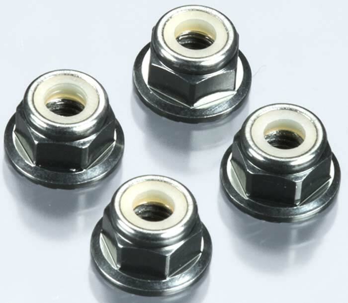 Tekno RC M4 Locknuts (Aluminum/Flanged/Serrated) (4) TKR1213 | eBay