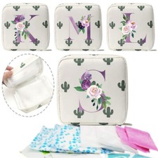 ??Letter Sanitary Pad Storage Bag Girl Napkin Storage Box Towel Pouch Purse Case