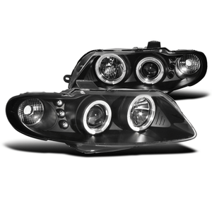Black 2004 2005 2006 Pontiac GTO Halo Projector LED Headlights Lamps Left+Right Black 2004 2005 2006 Pontiac GTO Halo Projector LED Headlights Lamps Left+Right